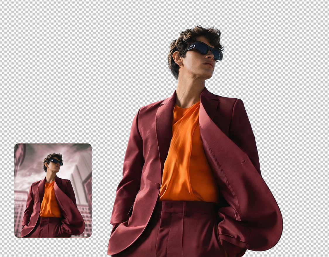 AI Background Remover example one
