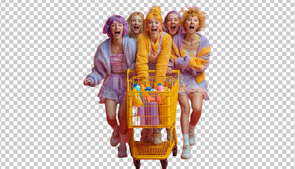 Portrait isolated after background removal